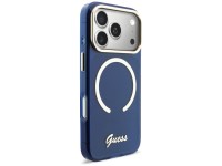 Funda met�lica MagSafe Guess IML Script para iPhone 17 Pro - Azul