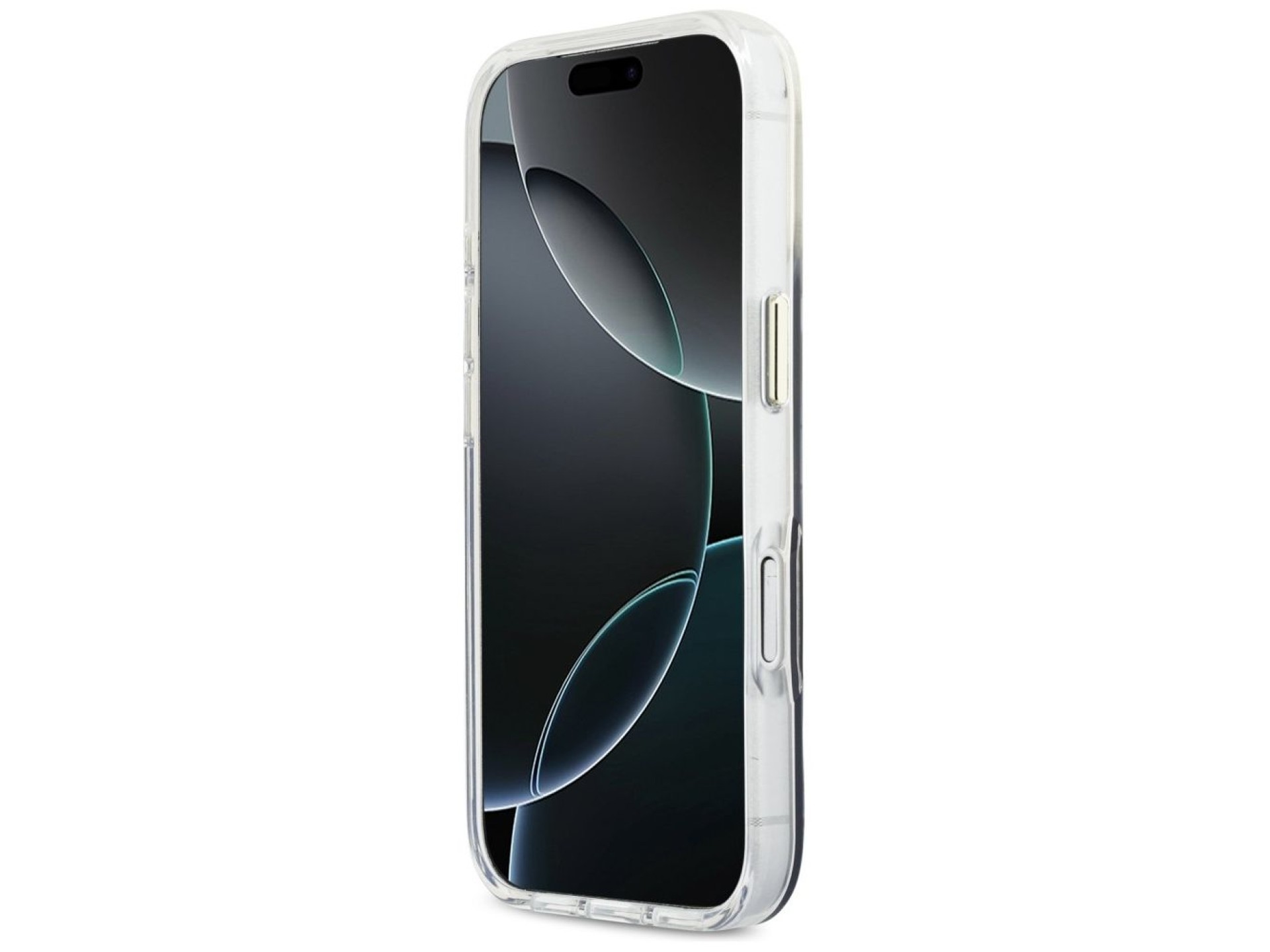 Capa MagSafe Guess IML Gradient Script Metal para iPhone 17 Pro Max - Preta