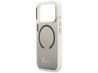 Capa MagSafe Guess IML Gradient Script Metal para iPhone 17 Pro Max - Preta Capa MagSafe Guess IML Gradient Script Metal para iPhone 17 Pro Max - Preta