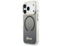 Capa MagSafe Guess IML Gradient Script Metal para iPhone 17 Pro Max - Preta Capa MagSafe Guess IML Gradient Script Metal para iPhone 17 Pro Max - Preta