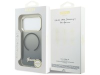 Capa MagSafe Guess IML Gradient Script Metal para iPhone 17 Pro Max - Preta Capa MagSafe Guess IML Gradient Script Metal para iPhone 17 Pro Max - Preta