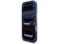 Guess IML Script Metal MagSafe Case for iPhone 17 Pro Max - Blue