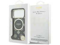 Funda Guess IML Peony Dot MagSafe para iPhone 17 Pro - Negra Funda Guess IML Peony Dot MagSafe para iPhone 17 Pro - Negra