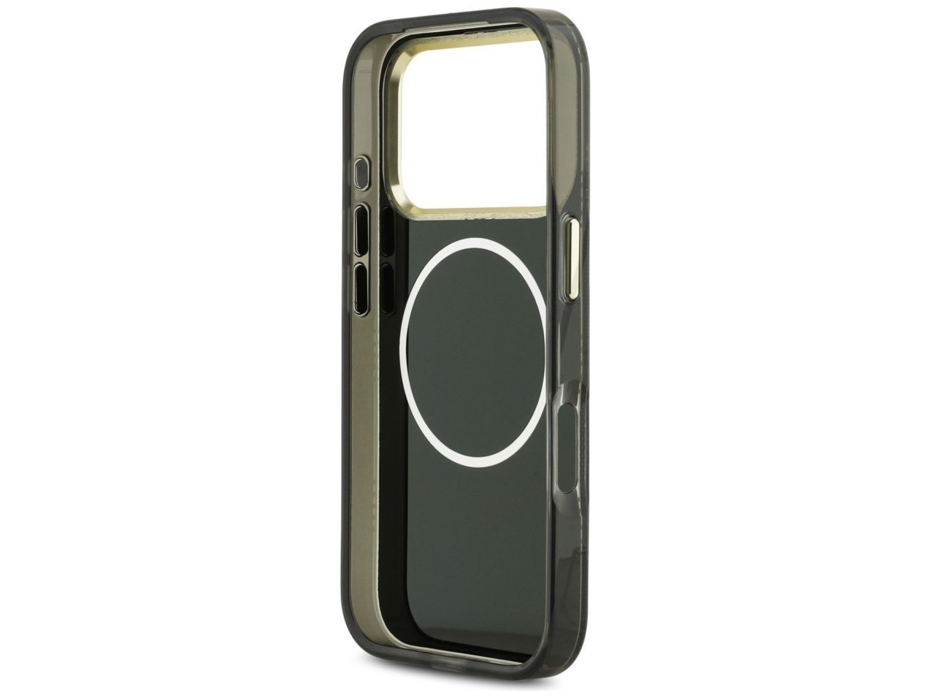 Funda Guess IML Peony Dot MagSafe para iPhone 17 Pro - Negra