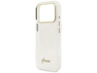 Capa MagSafe Guess IML Gradient Script Metal para iPhone 17 Pro Max - Branca Capa MagSafe Guess IML Gradient Script Metal para iPhone 17 Pro Max - Branca