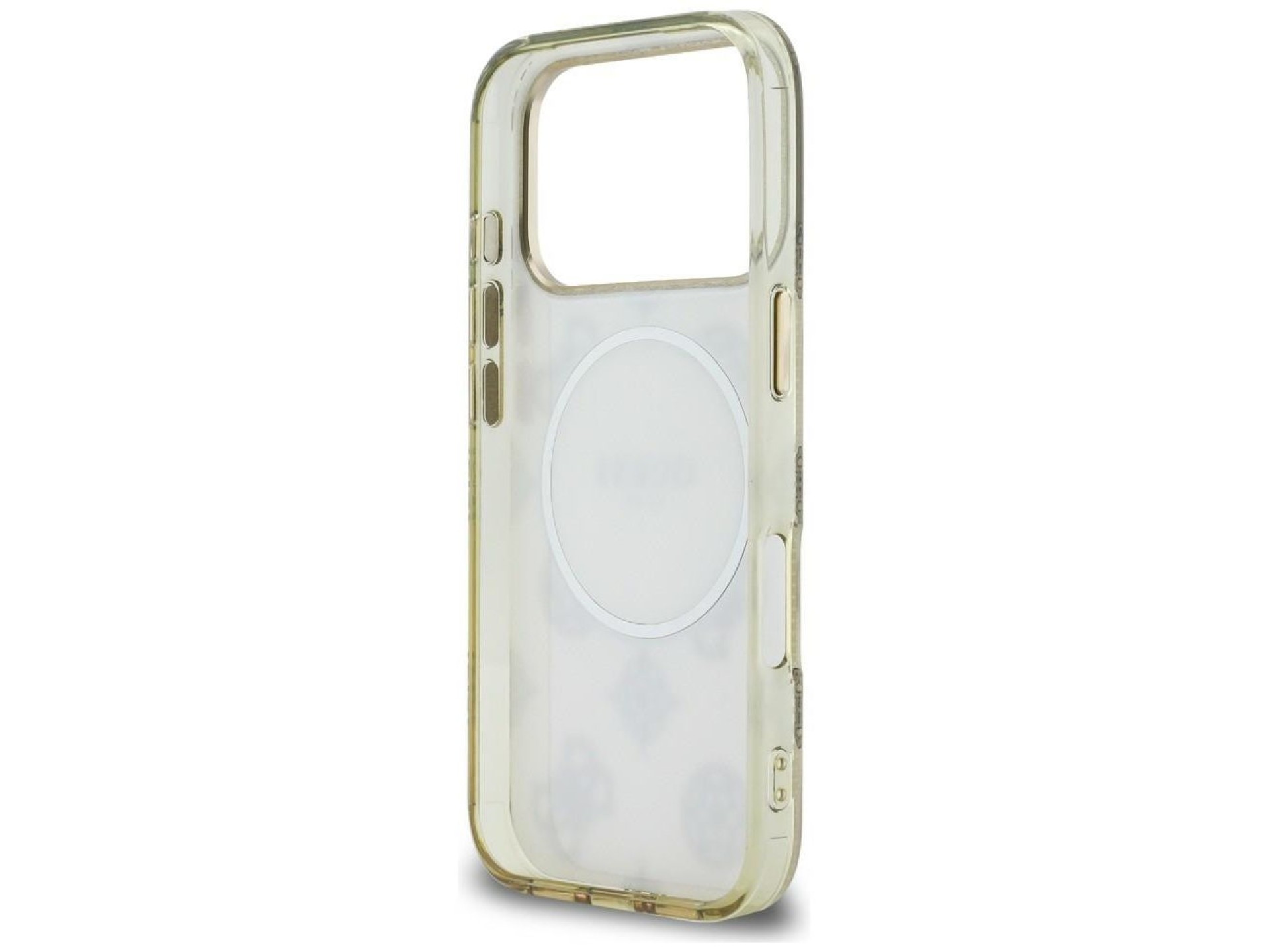 Guess IML Peony Dot MagSafe Case for iPhone 17 Pro - Beige