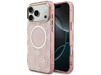 Capa Guess IML Peony Dot MagSafe para iPhone 17 Pro Max - Rosa Capa Guess IML Peony Dot MagSafe para iPhone 17 Pro Max - Rosa