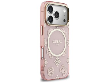 Capa Guess IML Peony Dot MagSafe para iPhone 17 Pro - rosa Capa Guess IML Peony Dot MagSafe para iPhone 17 Pro - rosa