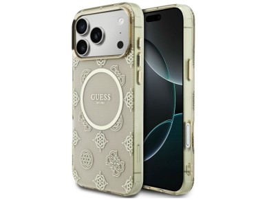 Guess IML Peony Dot MagSafe Case for iPhone 17 Pro Max - Beige Guess IML Peony Dot MagSafe Case for iPhone 17 Pro Max - Beige
