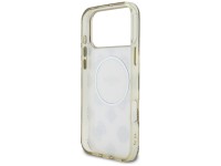 Guess IML Peony Dot MagSafe Case for iPhone 17 Pro Max - Beige