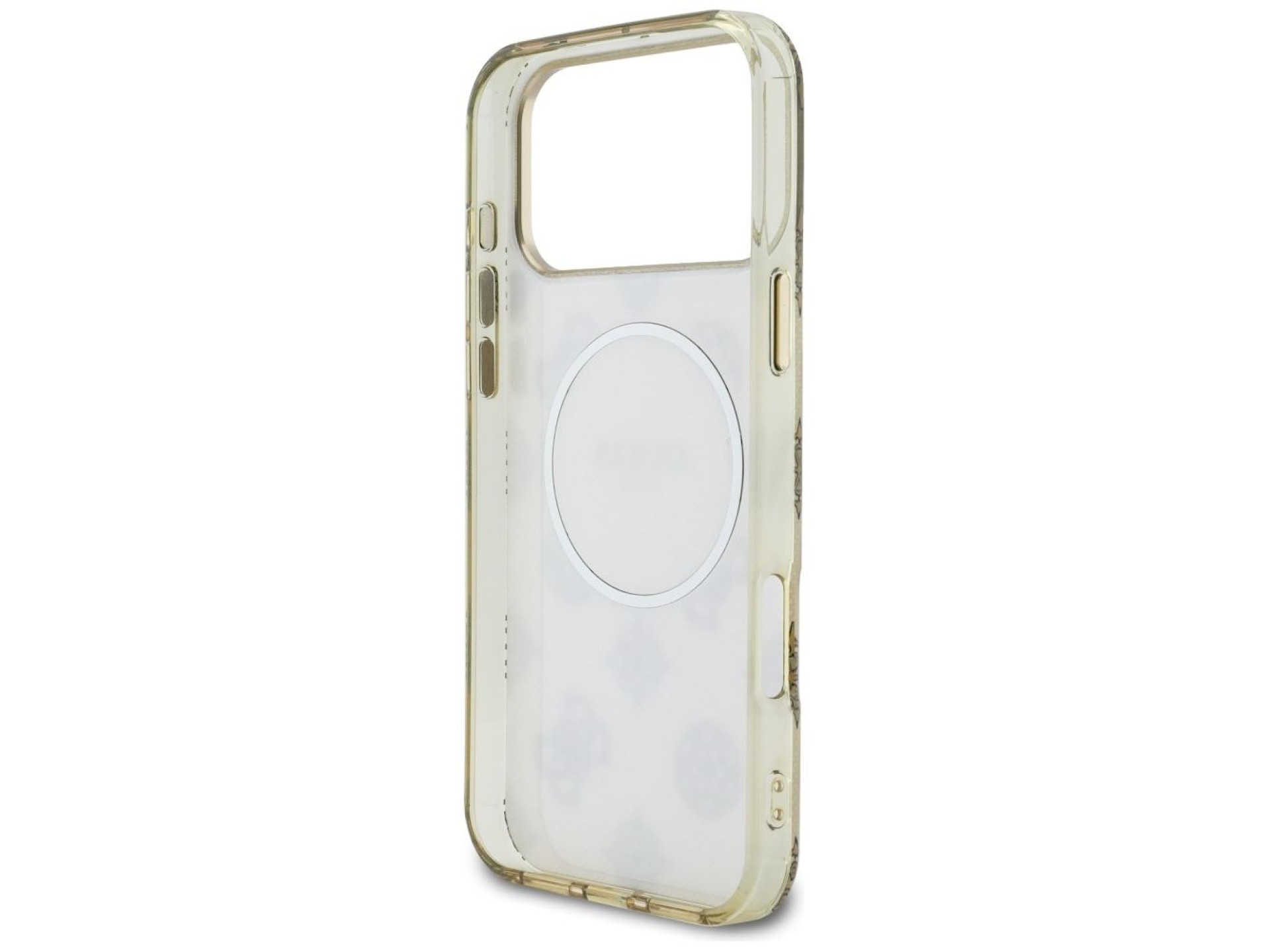 Guess IML Peony Dot MagSafe Case for iPhone 17 Pro Max - Beige