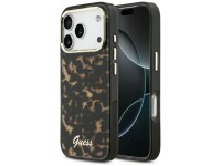 Guess IML Script Metal MagSafe Case for iPhone 17 Pro Max - Black and Brown Guess IML Script Metal MagSafe Case for iPhone 17 Pro Max - Black and Brown