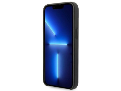 Funda de piel perforada con logo de Karl Lagerfeld para iPhone 14 Plus - Negra Funda de piel perforada con logo de Karl Lagerfeld para iPhone 14 Plus - Negra