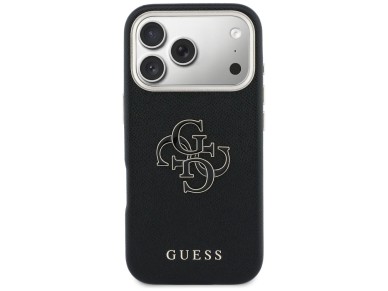 Guess FW Resin Logo Case for iPhone 17 Pro Max - Black