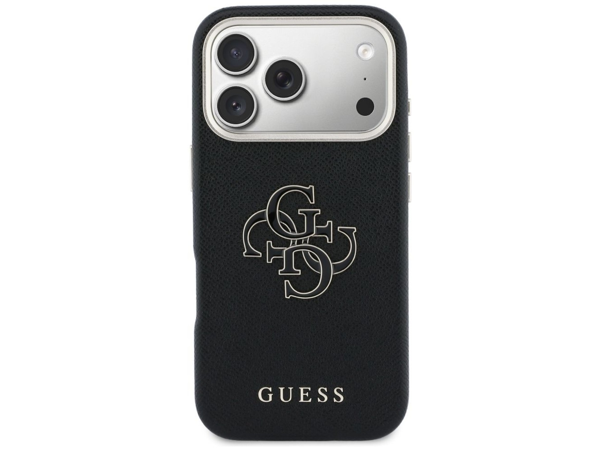 Guess FW Resin Logo Case for iPhone 17 Pro Max - Black
