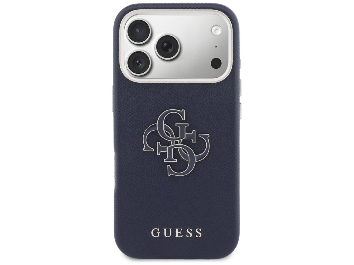 Funda Guess FW Resin Logo para iPhone 17 Pro - Azul