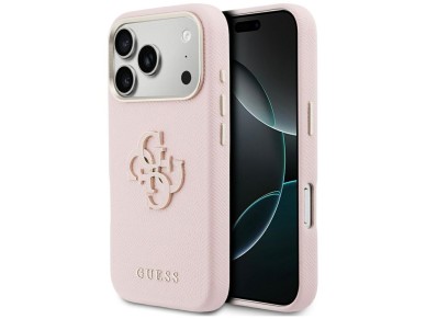 Guess FW Resin Logo Case for iPhone 17 Pro Max - Pink Guess FW Resin Logo Case for iPhone 17 Pro Max - Pink