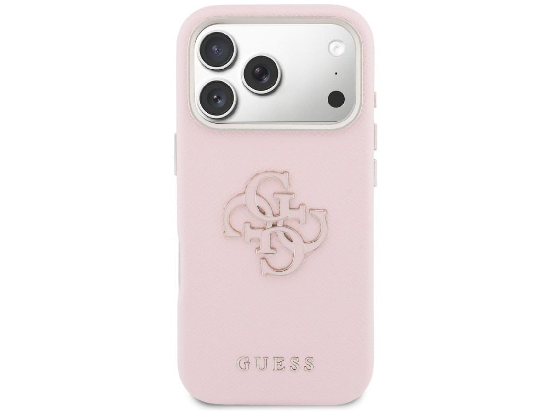 Guess FW Resin Logo Case for iPhone 17 Pro Max - Pink