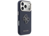 Funda Guess FW Resin Logo para iPhone 17 Pro - Azul