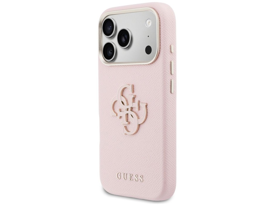 Guess FW Resin Logo Case for iPhone 17 Pro Max - Pink