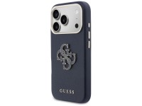 Funda Guess FW Resin Logo para iPhone 17 Pro - Azul