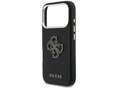 Guess FW Resin Logo Case for iPhone 17 Pro Max - Black
