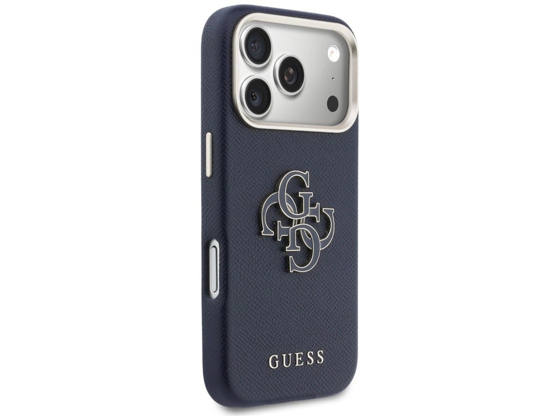 Funda Guess FW Resin Logo para iPhone 17 Pro Max - Azul