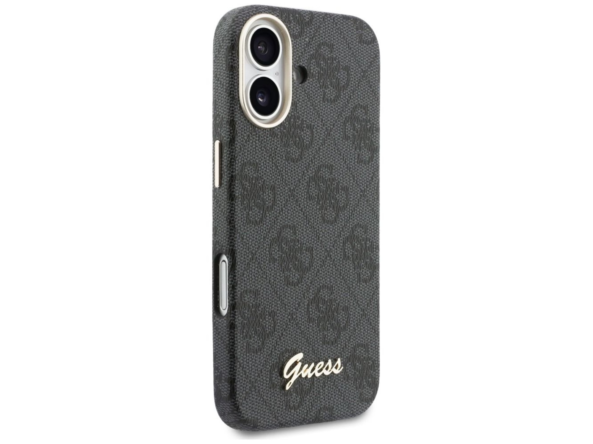 Capa Guess 4G Script MagSafe para iPhone 17 - preta