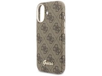 Capa Guess 4G Script MagSafe para iPhone 17 - Marrom Capa Guess 4G Script MagSafe para iPhone 17 - Marrom