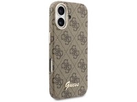 Capa Guess 4G Script MagSafe para iPhone 17 - Marrom Capa Guess 4G Script MagSafe para iPhone 17 - Marrom