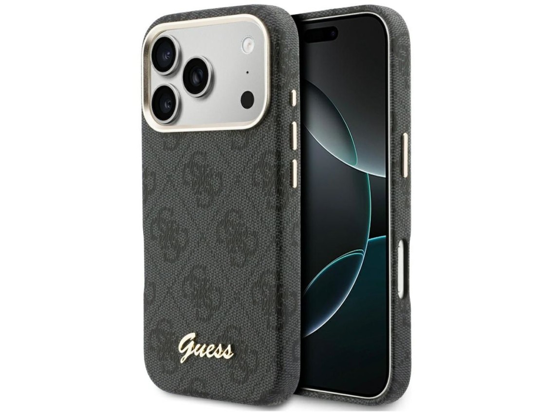 Guess 4G Script MagSafe case for iPhone 17 Pro Max - black