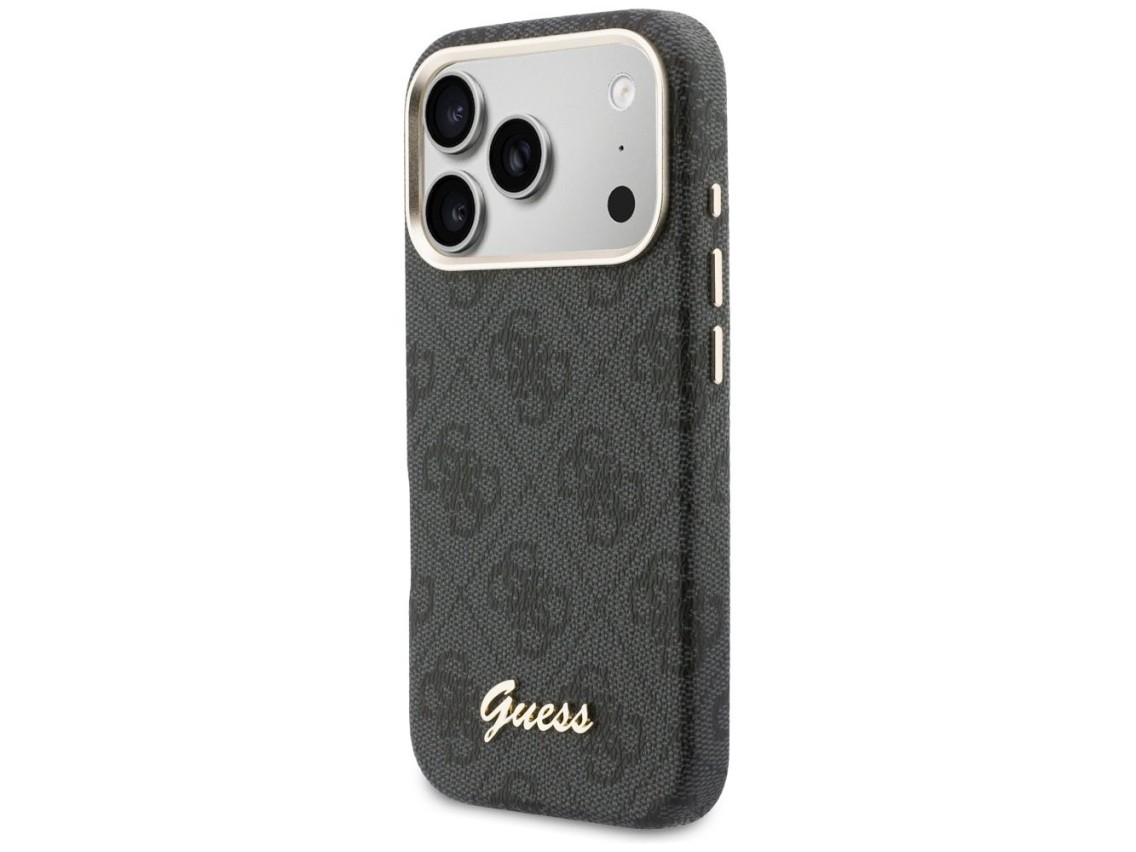Guess 4G Script MagSafe case for iPhone 17 Pro Max - black