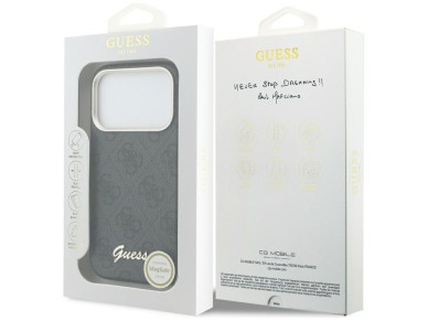 Funda Guess 4G Script MagSafe para iPhone 17 Pro Max - negra Funda Guess 4G Script MagSafe para iPhone 17 Pro Max - negra