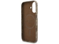Capa Guess 4G Script MagSafe para iPhone 17 - Marrom Capa Guess 4G Script MagSafe para iPhone 17 - Marrom