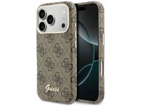 Capa Guess 4G Script MagSafe para iPhone 17 Pro Max - Marrom