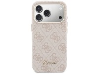 Capa Guess 4G Script MagSafe para iPhone 17 Pro - Rosa