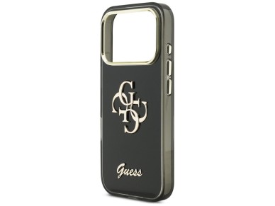 Guess IML 4G Script Metal case for iPhone 17 Pro - black Guess IML 4G Script Metal case for iPhone 17 Pro - black