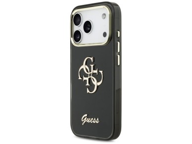 Guess IML 4G Script Metal case for iPhone 17 Pro - black Guess IML 4G Script Metal case for iPhone 17 Pro - black