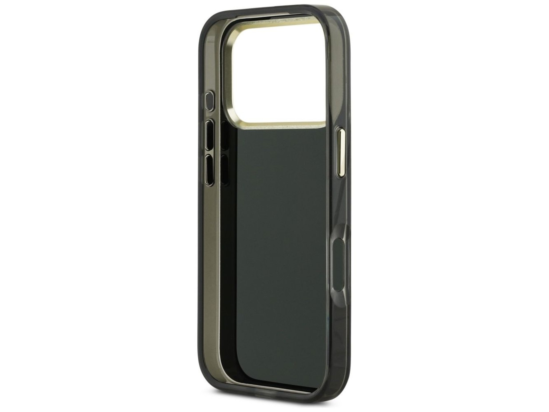 Funda metálica Guess IML 4G Script para iPhone 17 Pro - negra