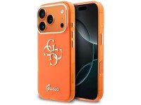 Capa met�lica Guess IML 4G Script para iPhone 17 Pro Max - Laranja