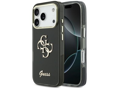 Capa met�lica Guess IML 4G Script para iPhone 17 Pro - preta