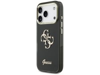 Funda met�lica Guess IML 4G Script para iPhone 17 Pro - negra