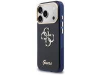 Funda metálica Guess IML 4G Script para iPhone 17 Pro - Azul Funda metálica Guess IML 4G Script para iPhone 17 Pro - Azul
