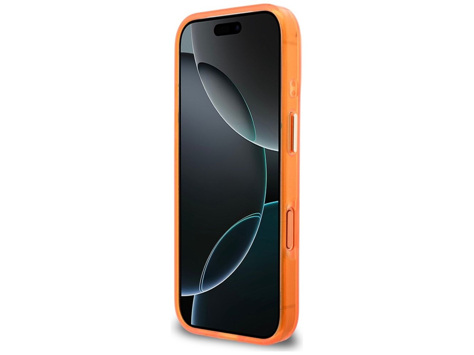 Guess IML 4G Script Metal Case for iPhone 17 Pro Max - Orange