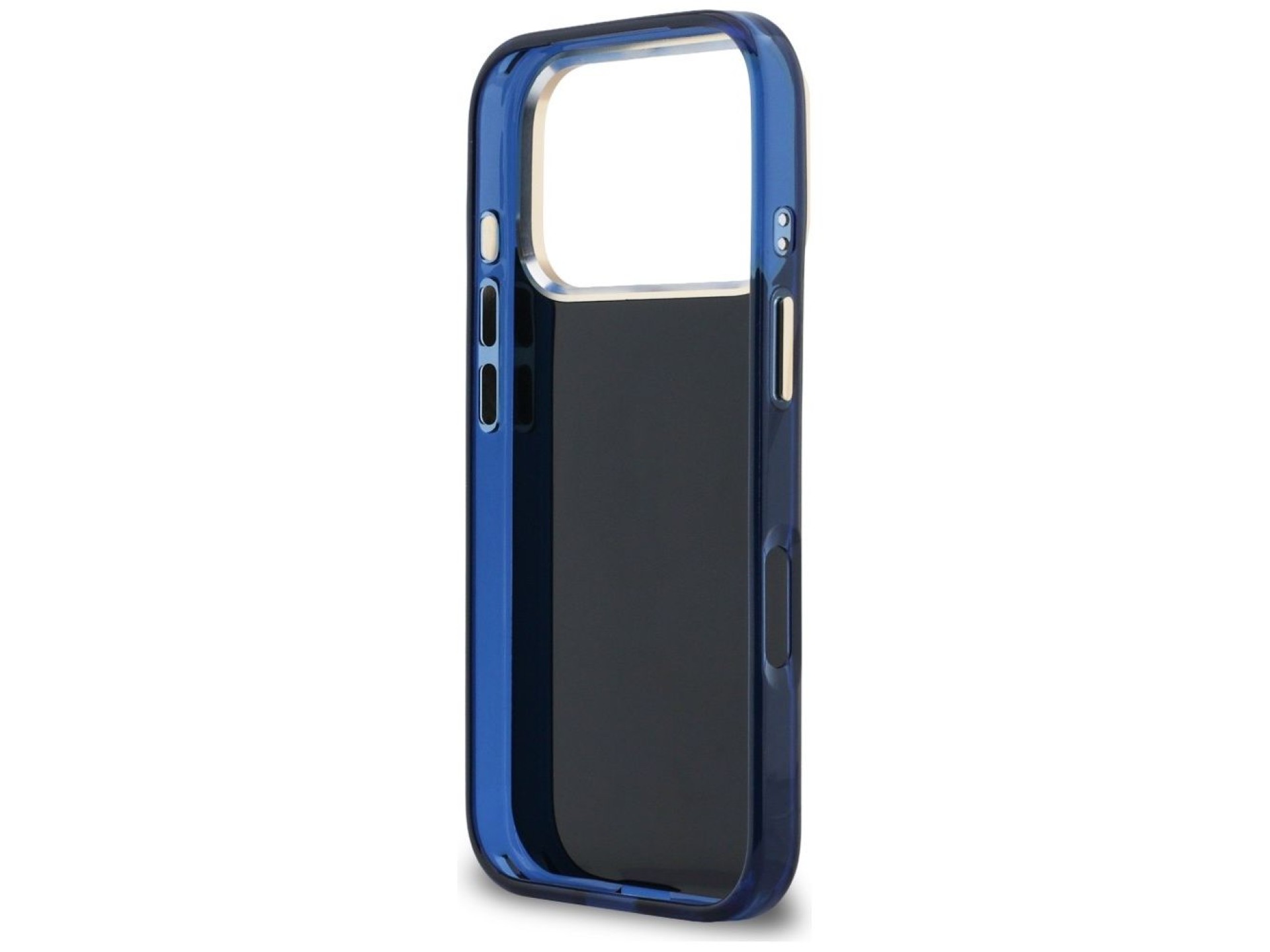 Funda metálica Guess IML 4G Script para iPhone 17 Pro - Azul