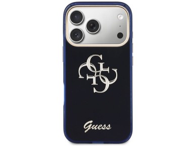 Guess IML 4G Script Metal case for iPhone 17 Pro Max - blue Guess IML 4G Script Metal case for iPhone 17 Pro Max - blue