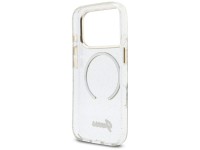 Funda Guess IML Glitters Script Strap MagSafe para iPhone 17 Pro - Transparente Funda Guess IML Glitters Script Strap MagSafe para iPhone 17 Pro - Transparente