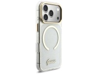 Funda Guess IML Glitters Script Strap MagSafe para iPhone 17 Pro - Transparente Funda Guess IML Glitters Script Strap MagSafe para iPhone 17 Pro - Transparente