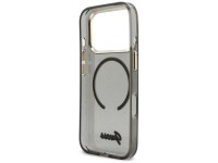 Funda Guess IML Glitters Script Strap MagSafe para iPhone 17 Pro - Negra