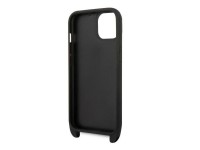 Funda con correa y placa con el logotipo de Karl Lagerfeld para iPhone 14 / 15 / 13 de 6,1" - Negra Funda con correa y placa con el logotipo de Karl Lagerfeld para iPhone 14 / 15 / 13 de 6,1" - Negra